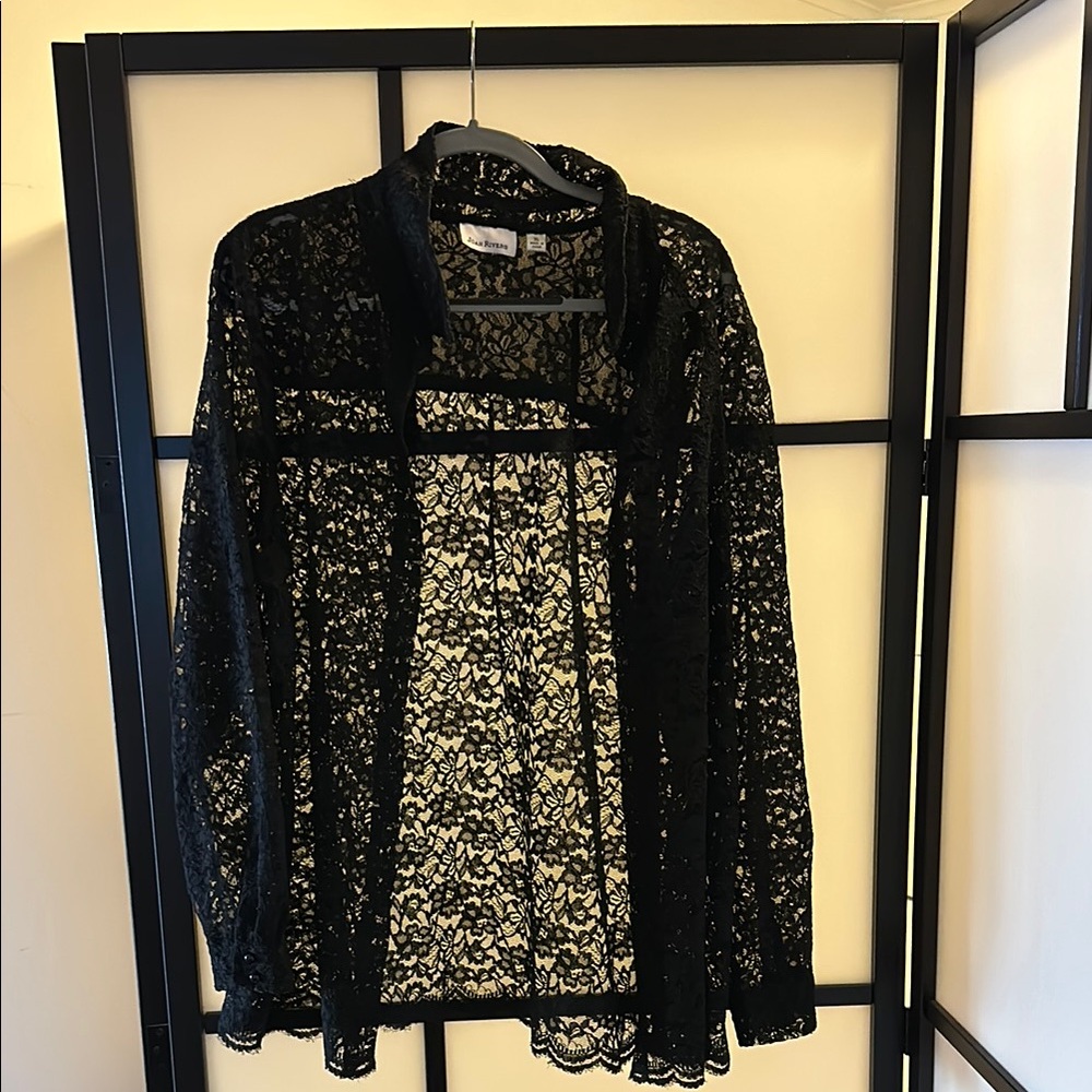 Black Lace Top by Chico's